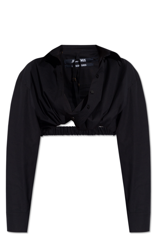 Tシャツ・カットソー JACQUEMUS VISCOSE BAHIA SHIRT Jacquemus - Bahia shirt in viscose green - The Corner